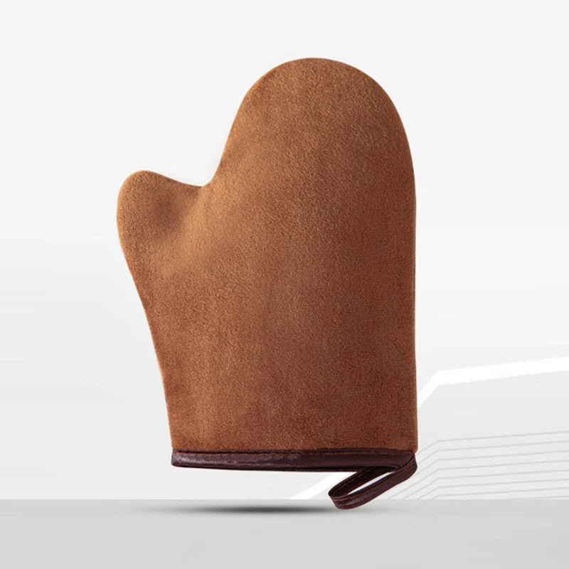Body Lotion Glove Self-Tanning Mitt Double-Sided Prevents Sticky Hands Applicator Quick Dry Flocking Glove Makeup Applicator